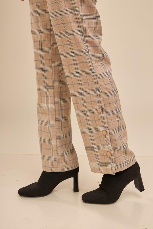 Pantalon Lennon Cuadros_Beige