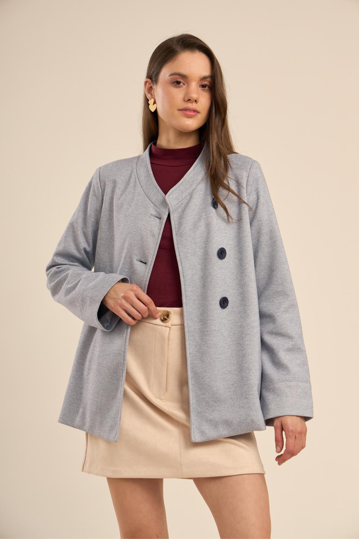 Abrigo London Azul