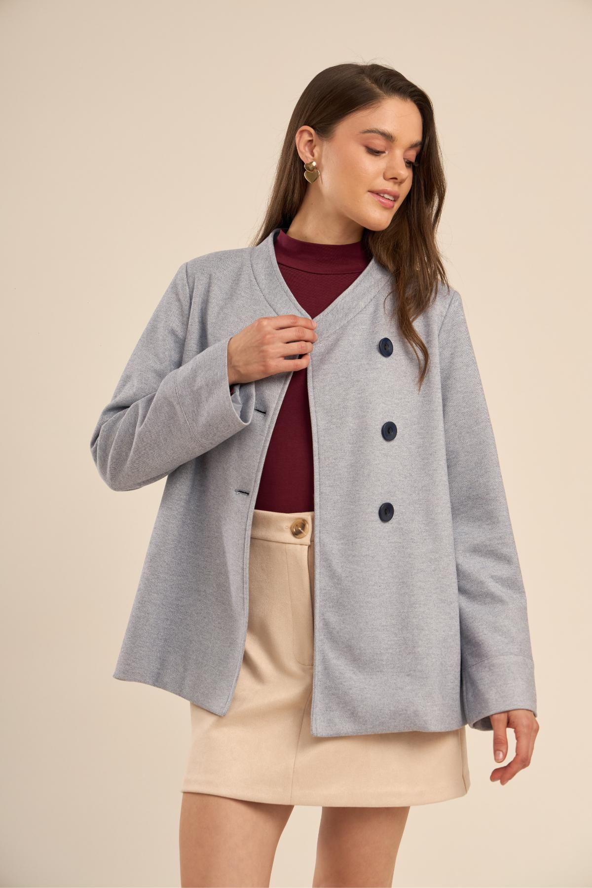Abrigo London Azul