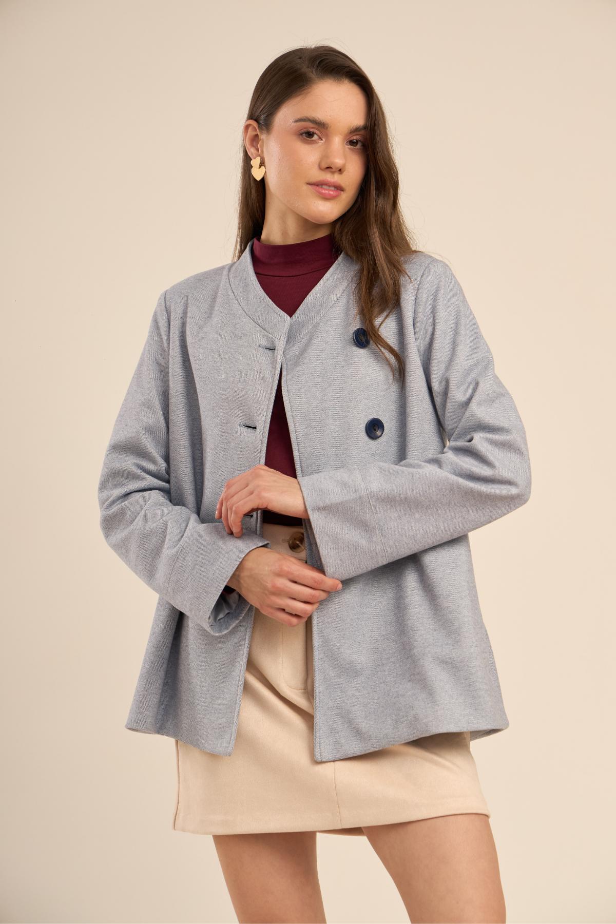 Abrigo London Azul