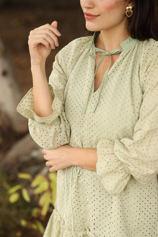 Vestido Elisa Pistacho