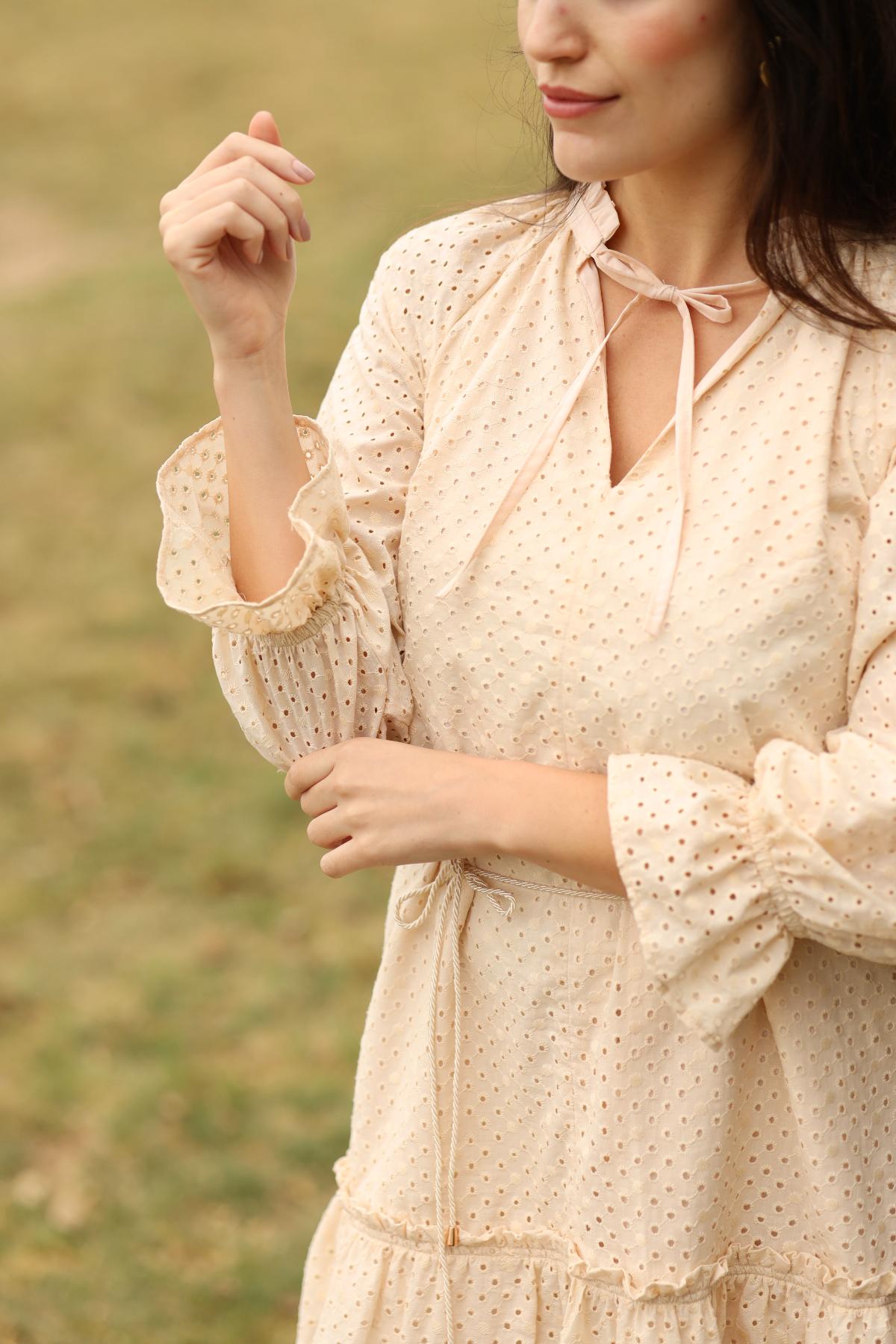 Vestido Elisa Crema