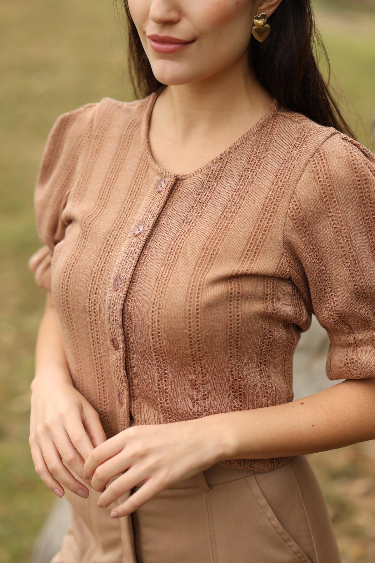 Cardigan Nat Chocolate