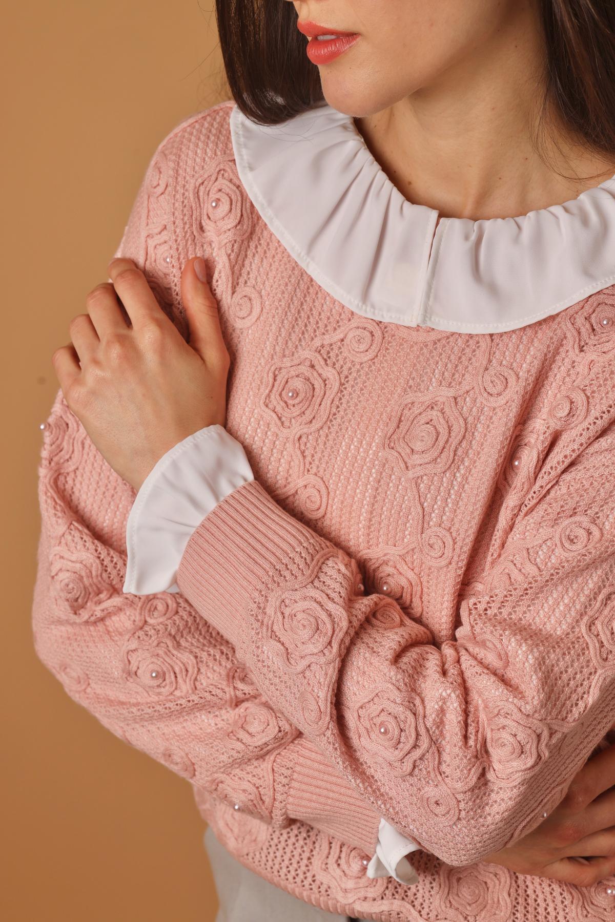 Sweater Flor Rosa