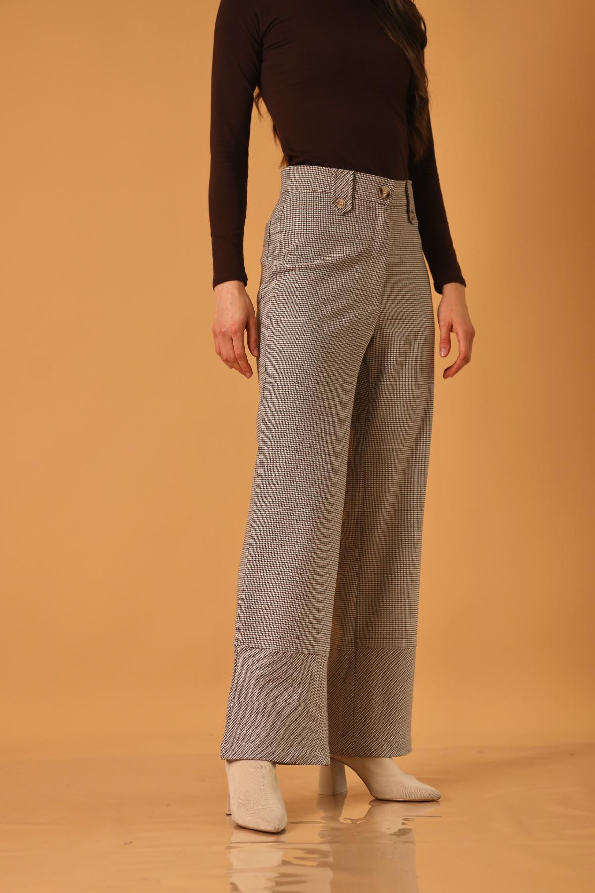 Pantalon Charles Cuadros_Gris