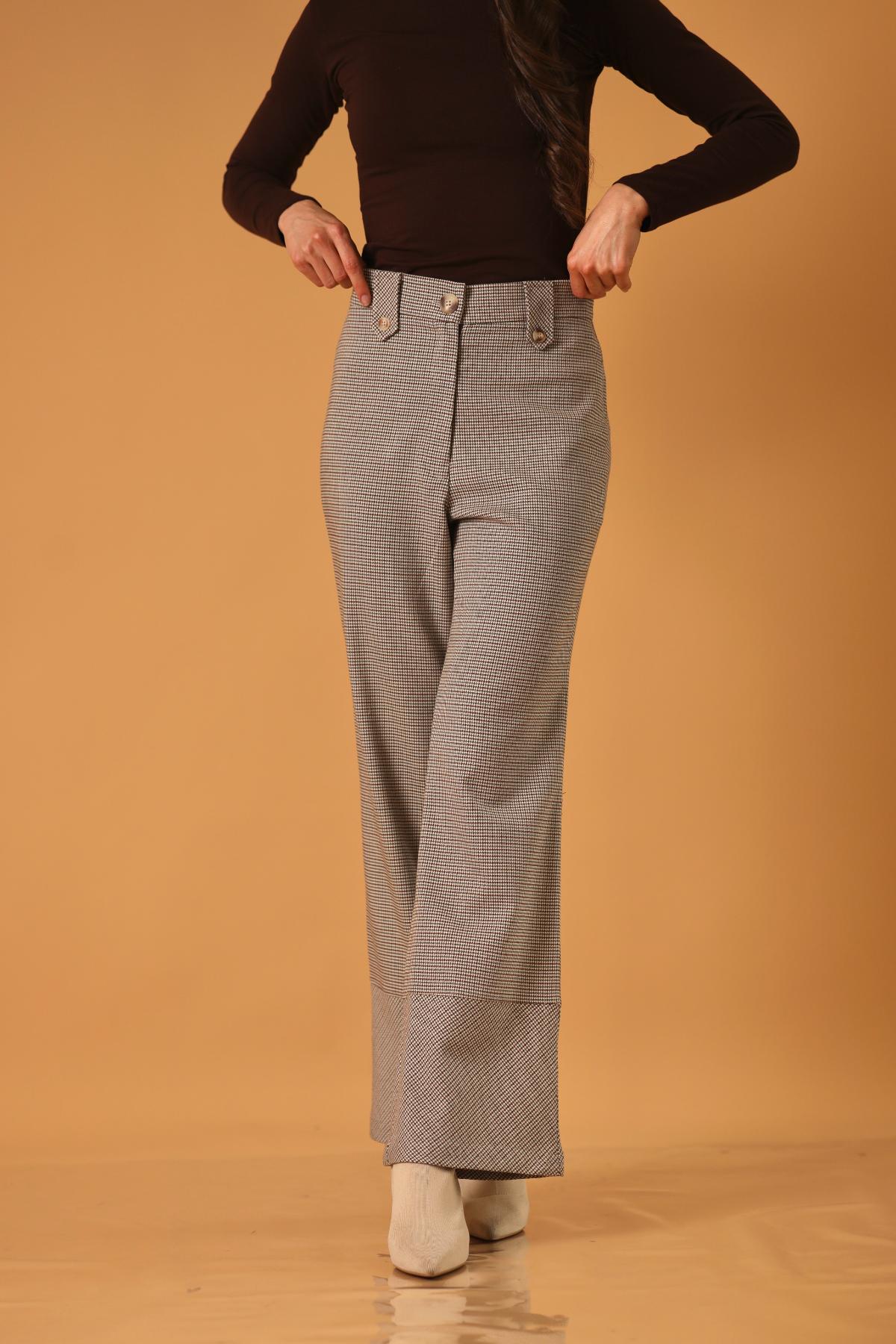 Pantalon Charles Cuadros_Gris