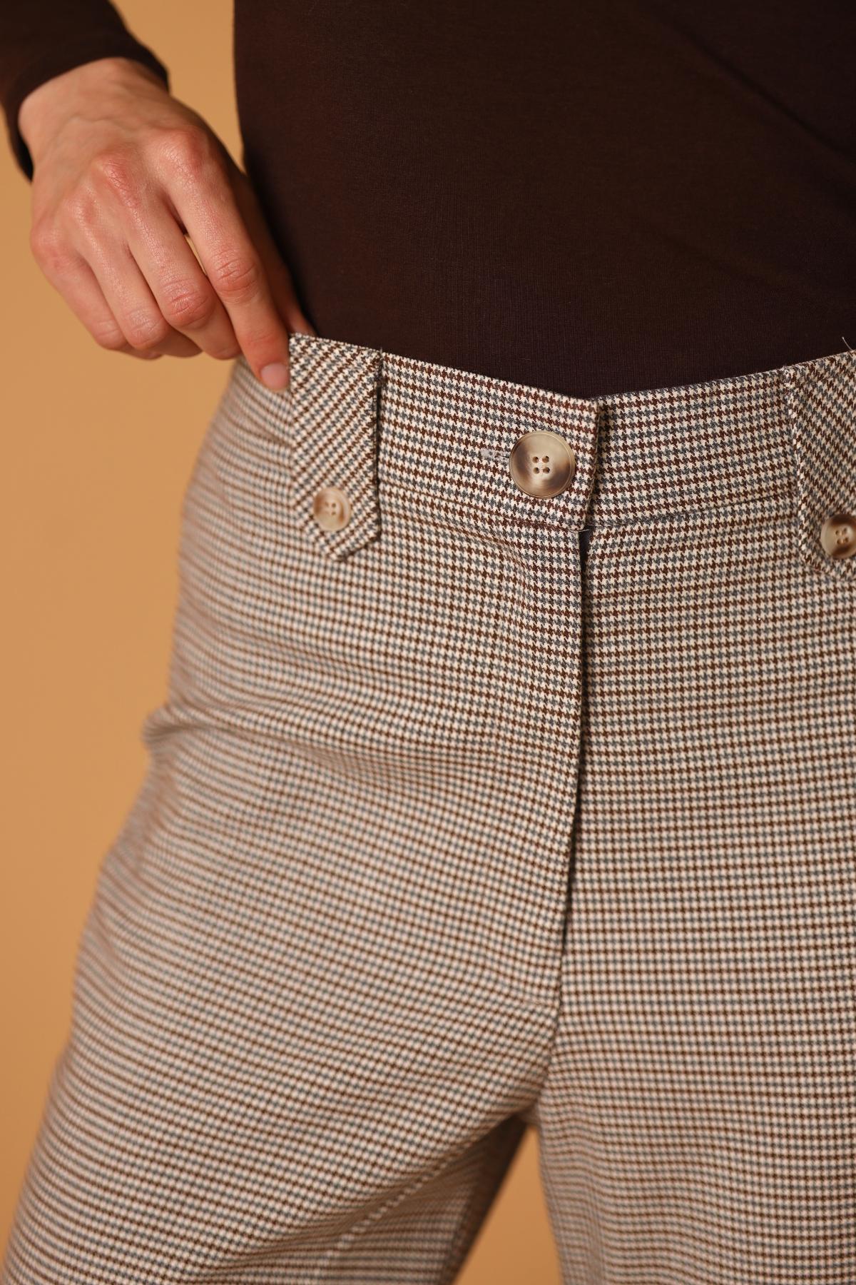 Pantalon Charles Cuadros_Gris
