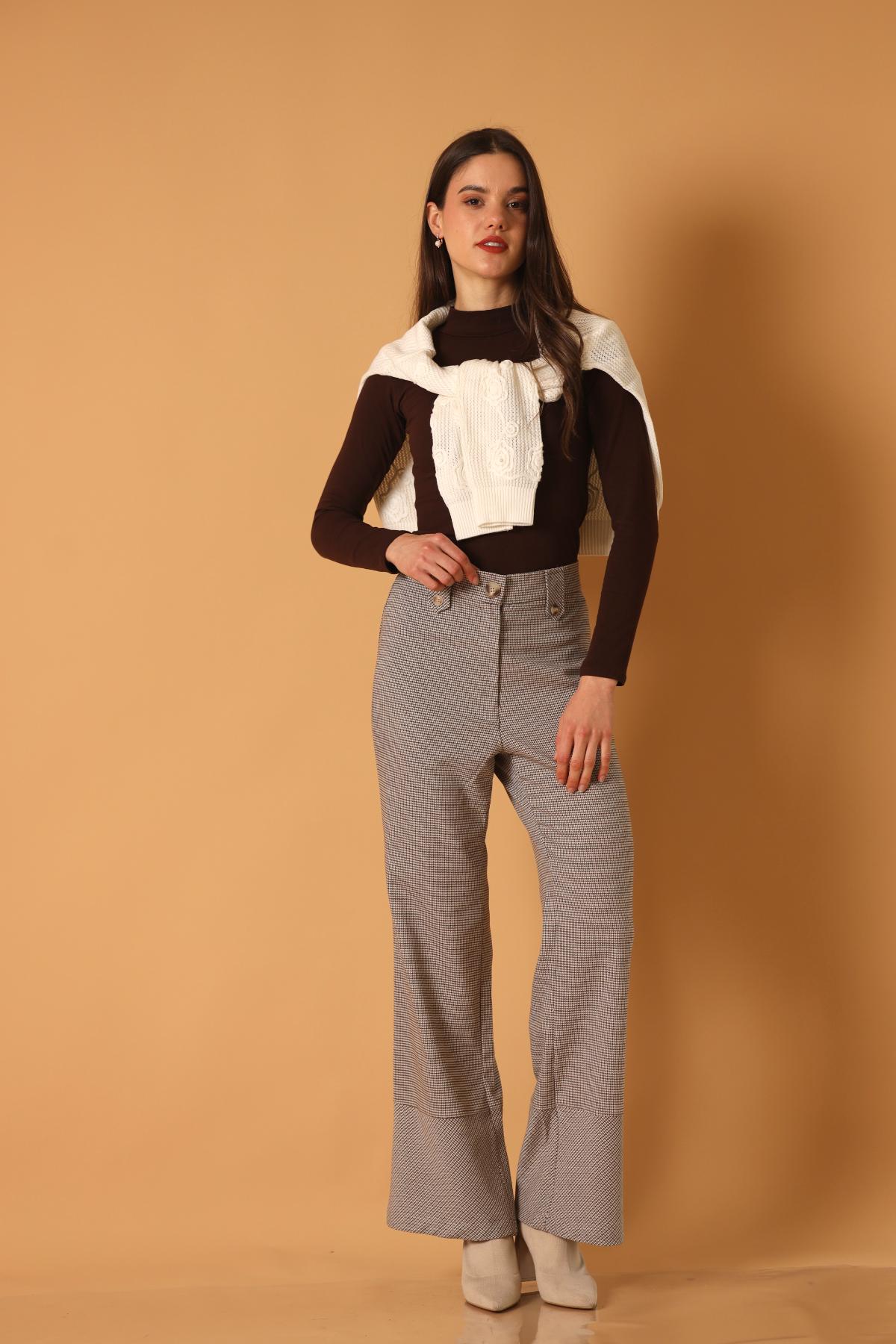 Pantalon Charles Cuadros_Gris