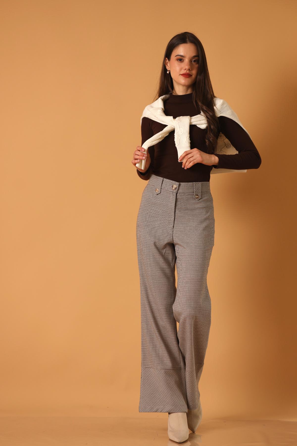 Pantalon Charles Cuadros_Gris