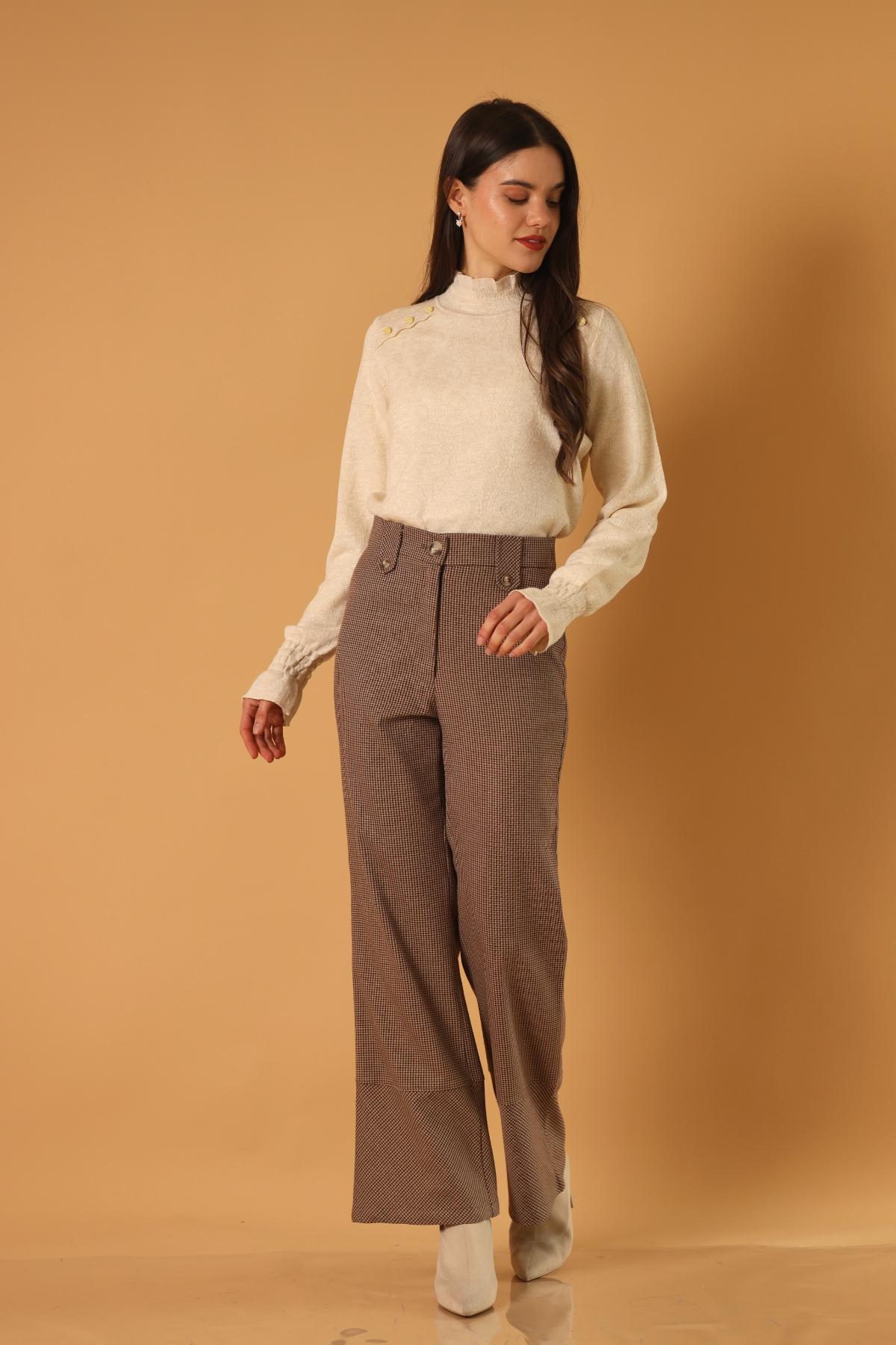 Pantalon Charles Cuadros_Café