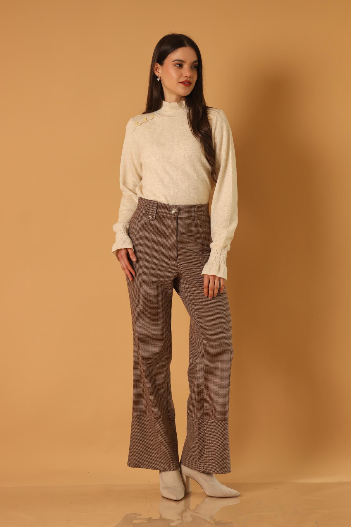 Pantalon Charles Cuadros_Café