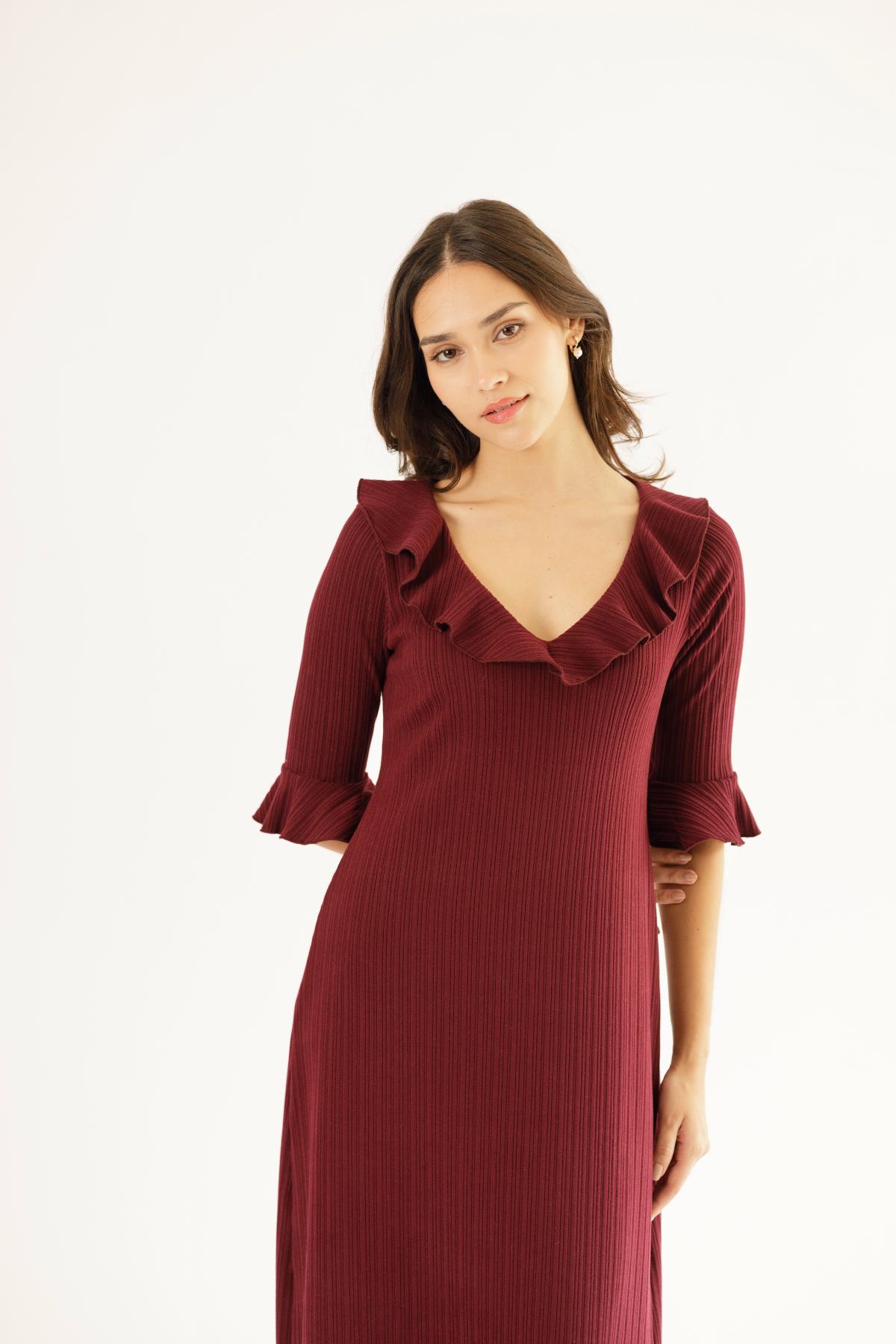 Vestido Elena Burgundy