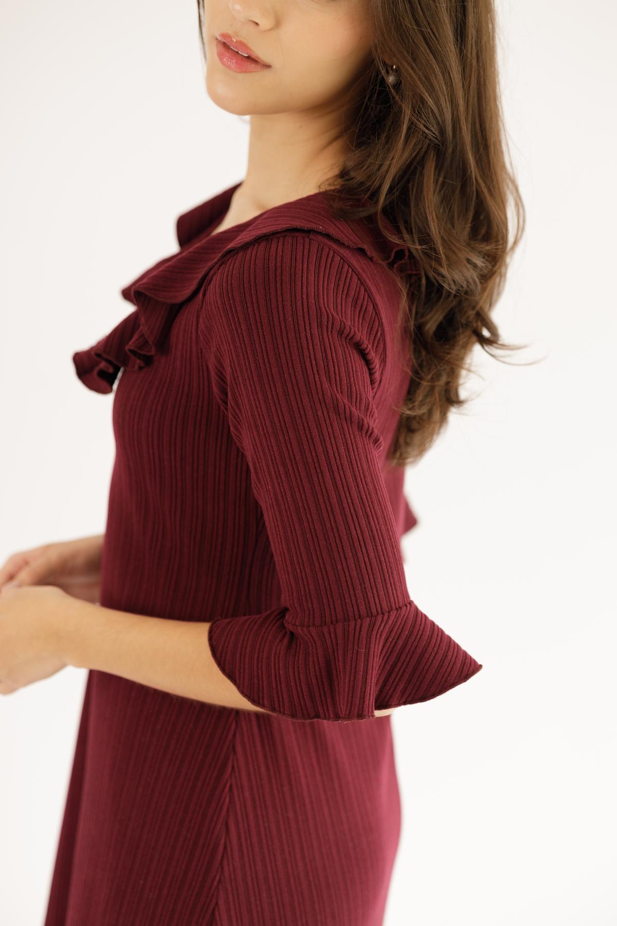 Vestido Elena Burgundy