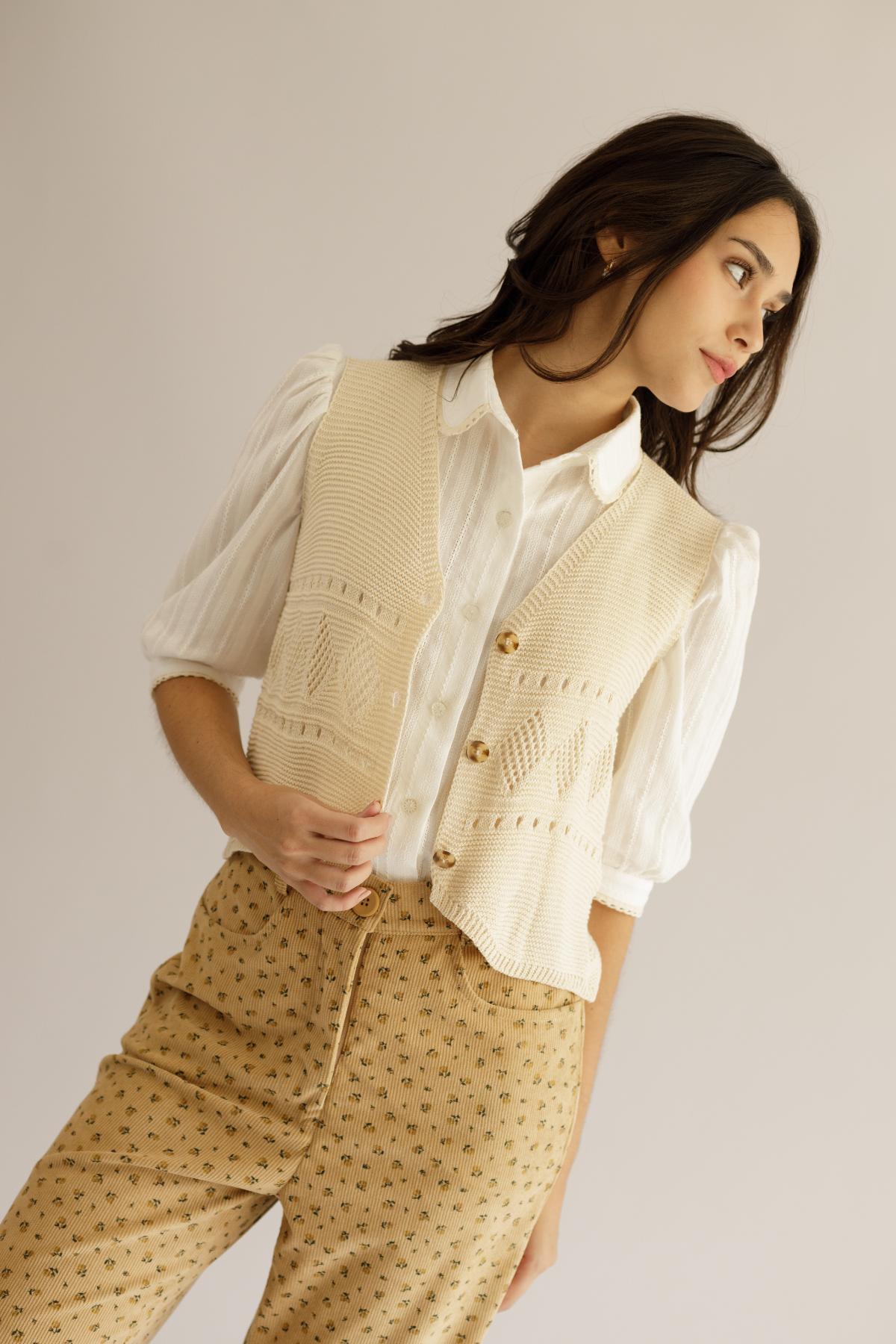 Chaleco Lore Crema