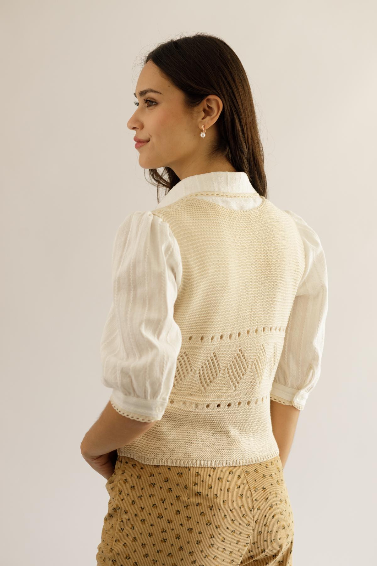 Chaleco Lore Crema