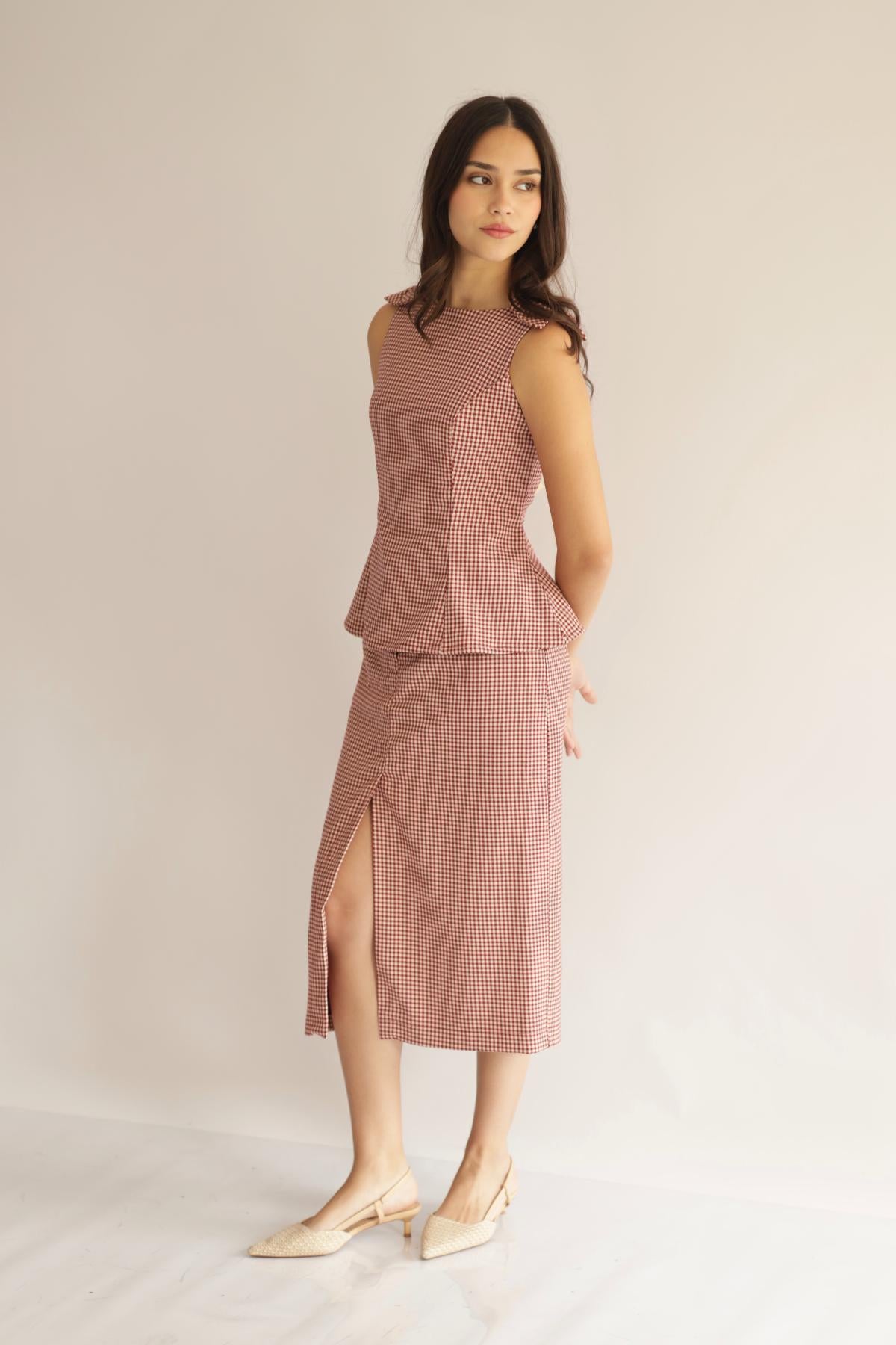 Falda Lucia Vichy_Vino