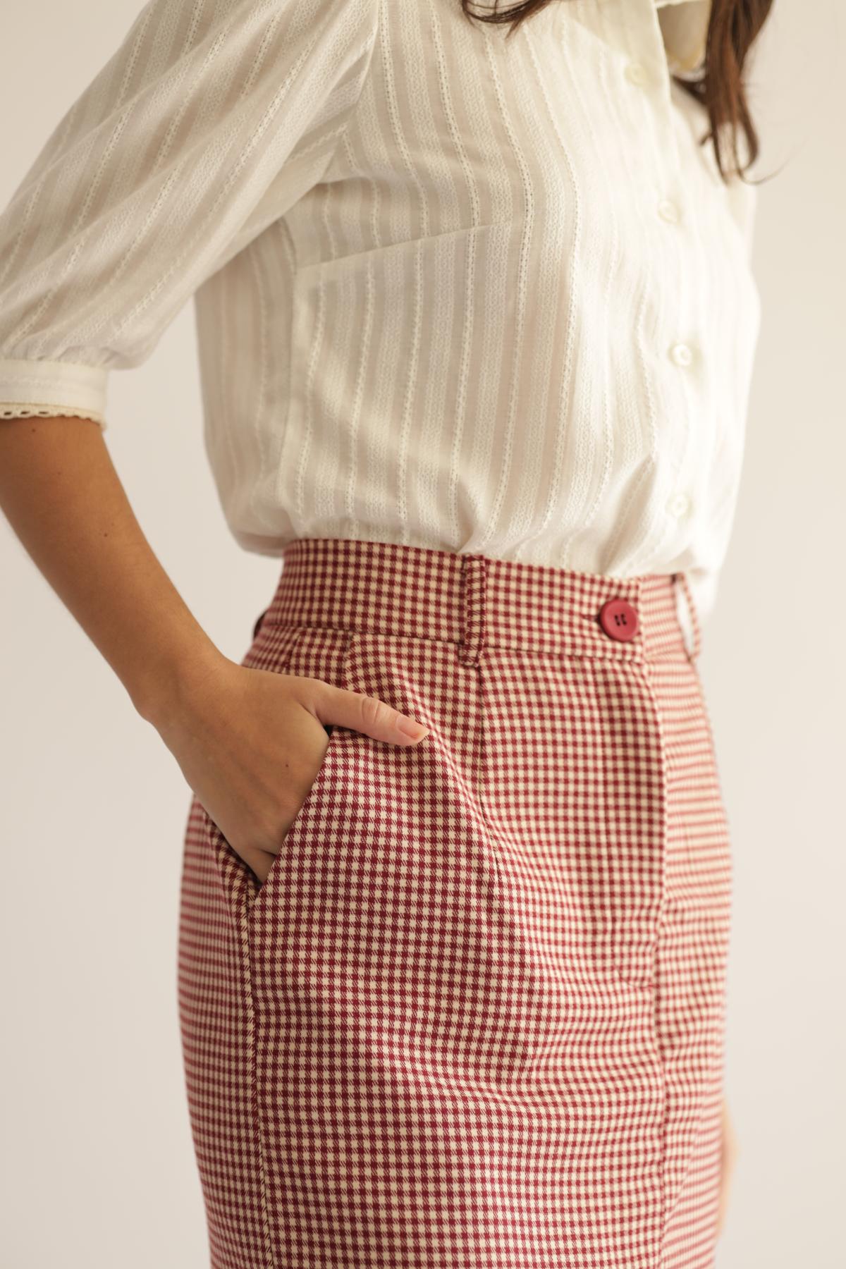 Falda Lucia Vichy_Vino