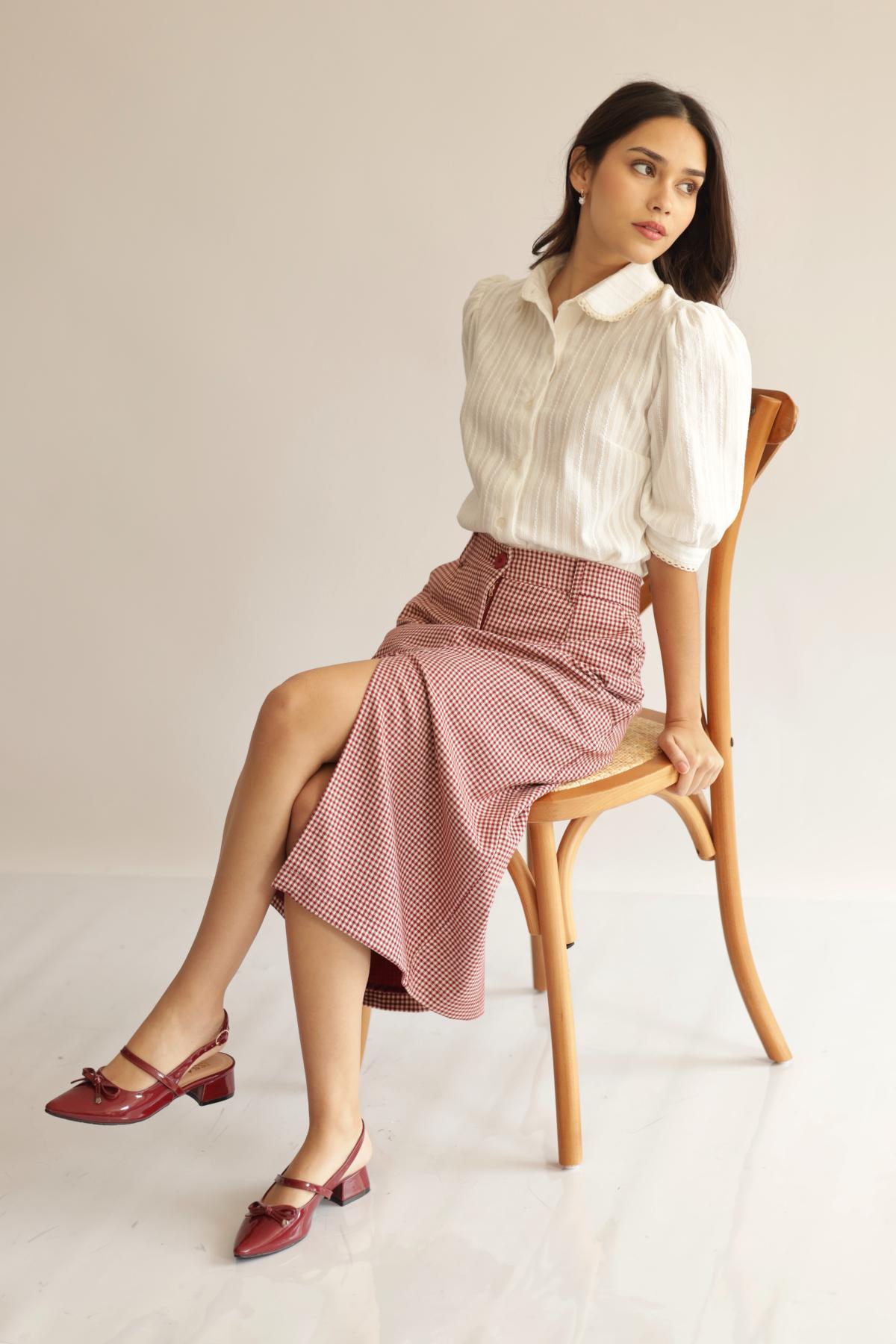 Falda Lucia Vichy_Vino
