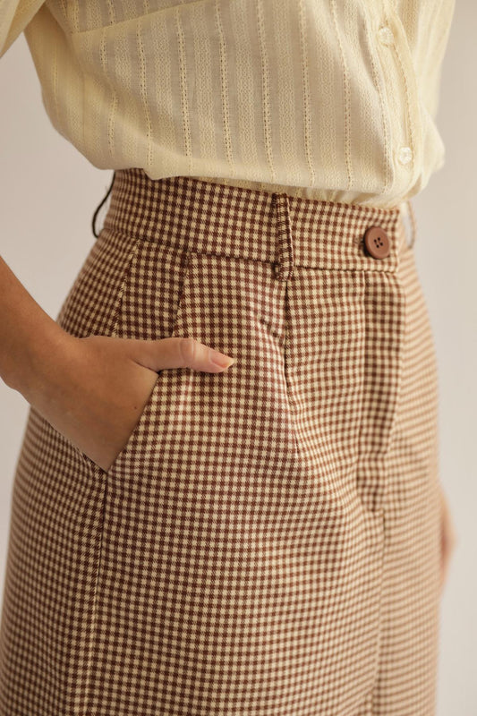 Falda Lucia Vichy_Cafe