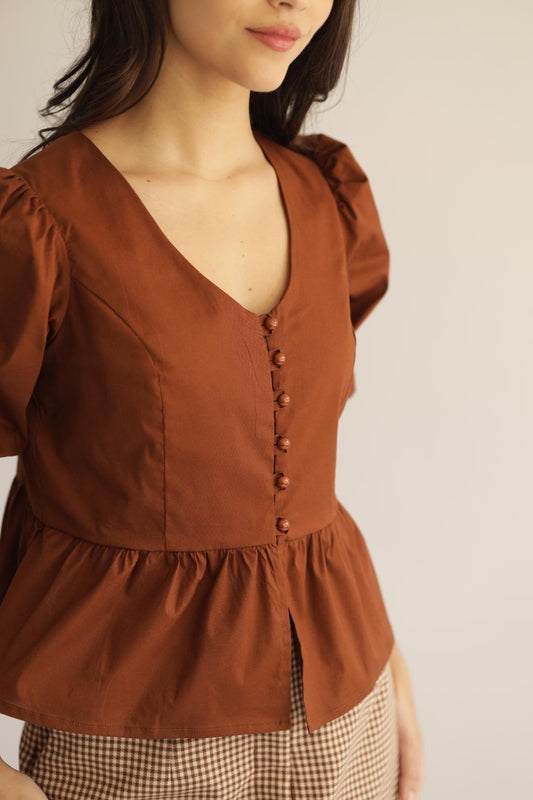 Blusa Nani Chocolate