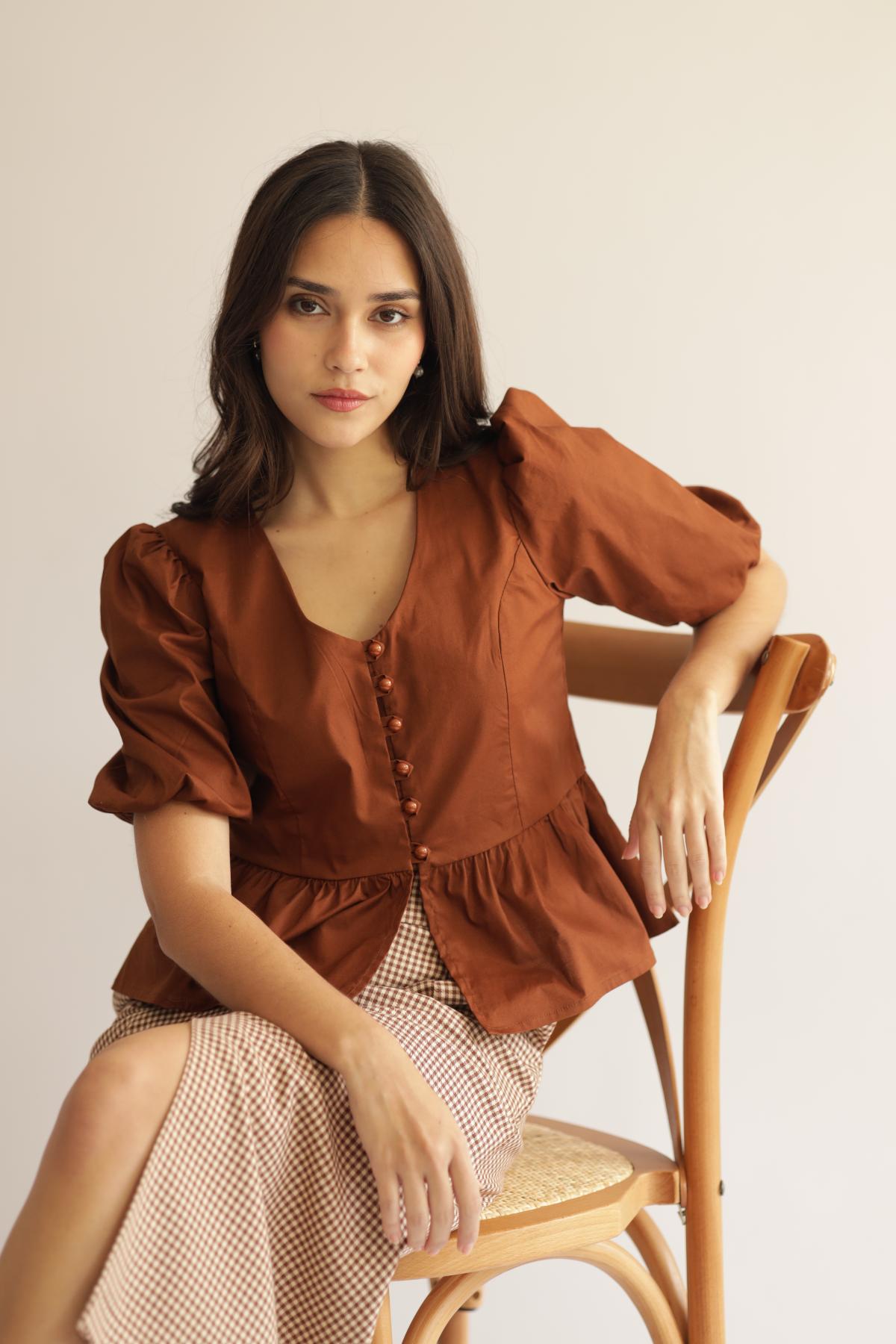 Blusa Nani Chocolate