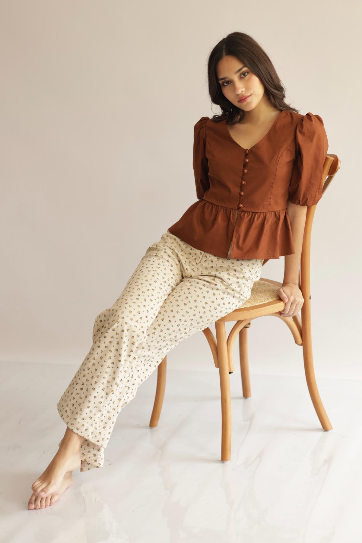 Blusa Nani Chocolate