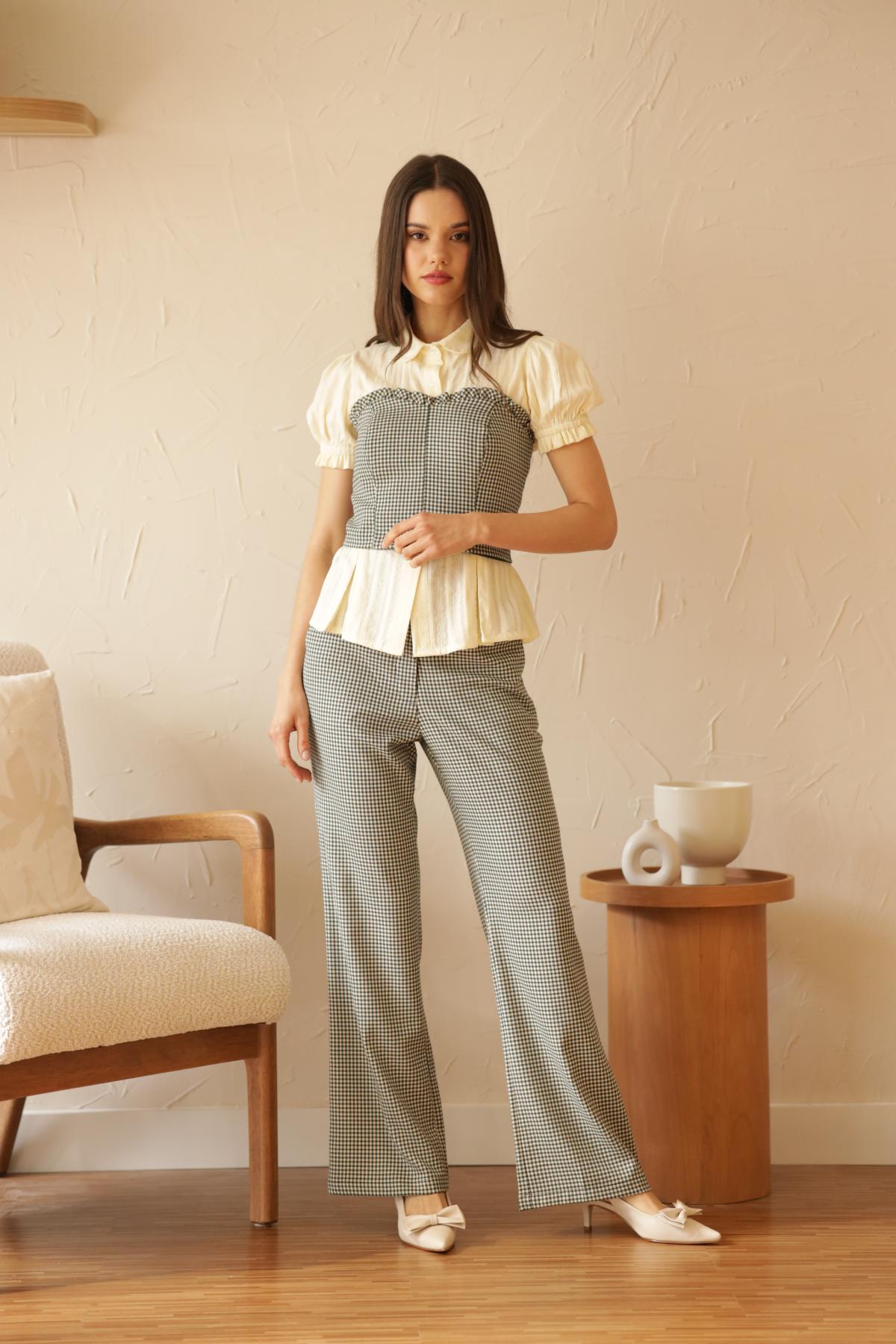Pantalon Noah Vichy_Verde