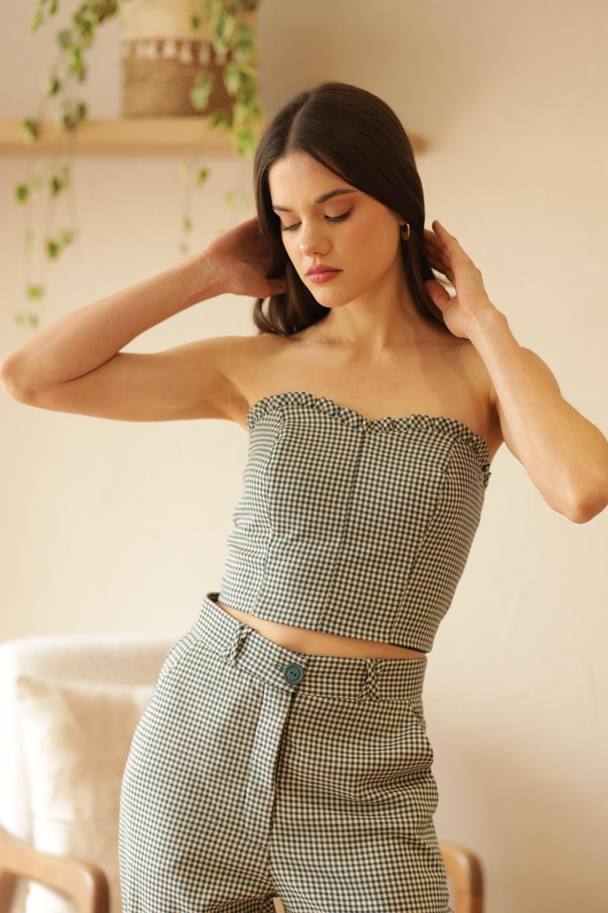 Top Sienna Vichy_Verde