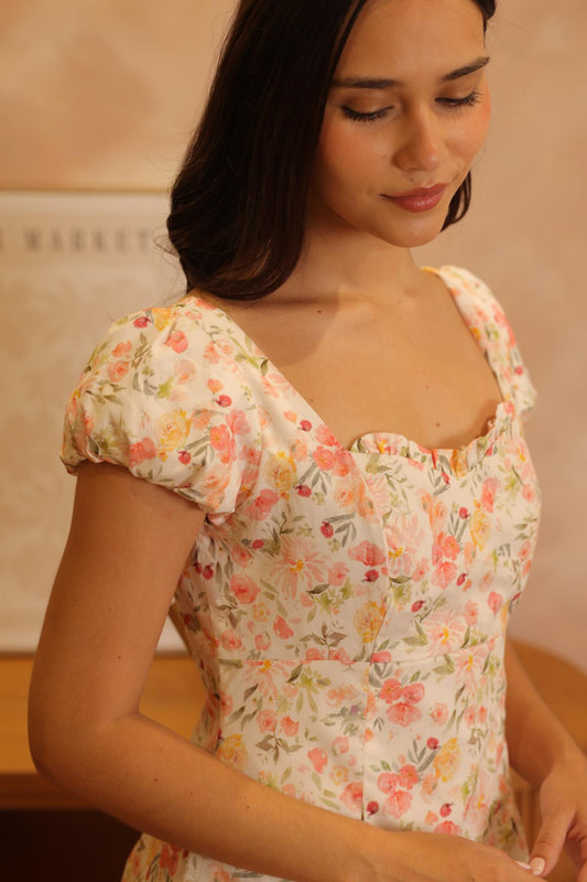 Vestido Greta Flores_Perla