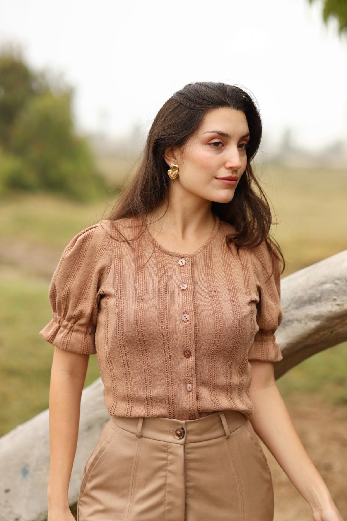 Cardigan Nat Chocolate