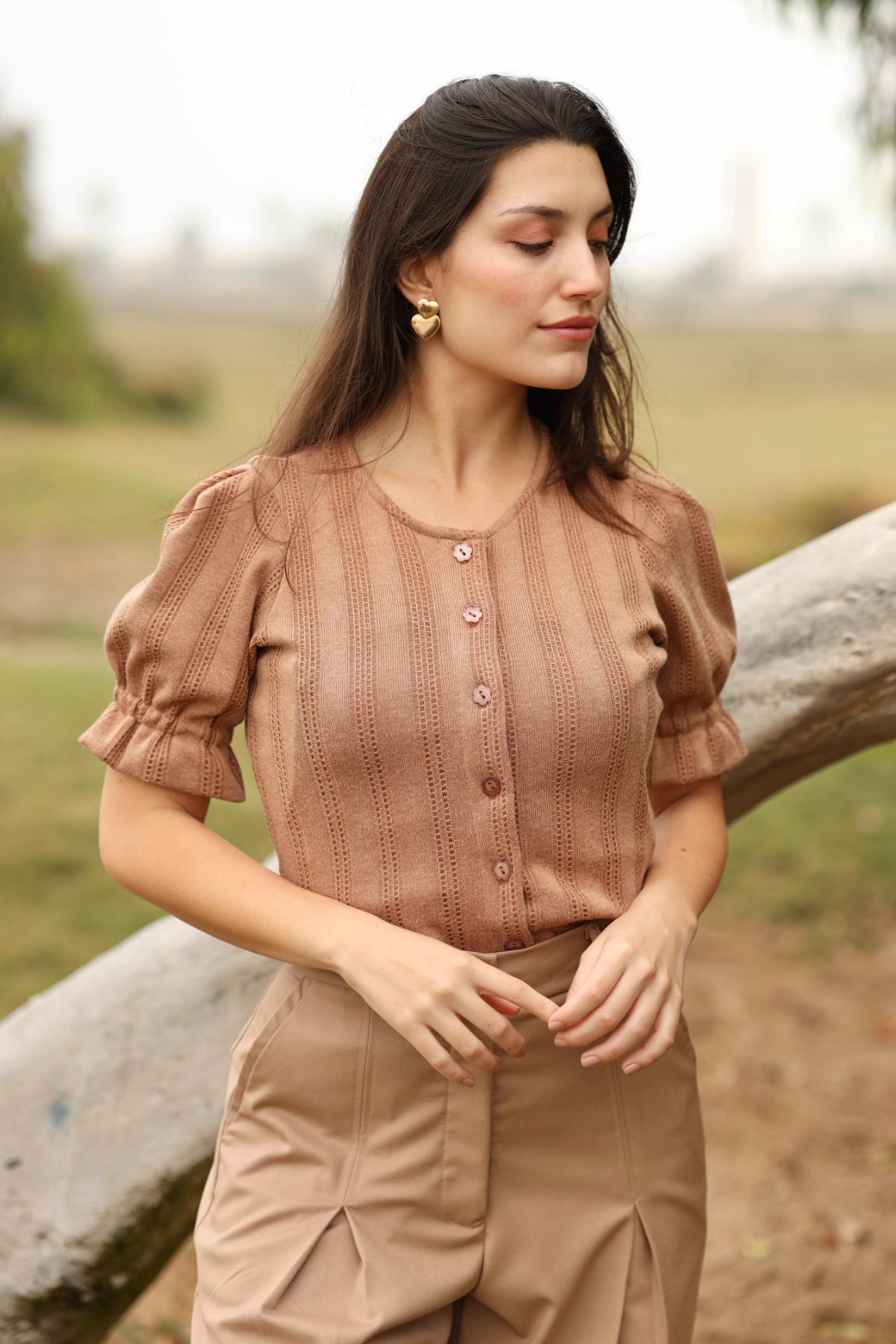Cardigan Nat Chocolate