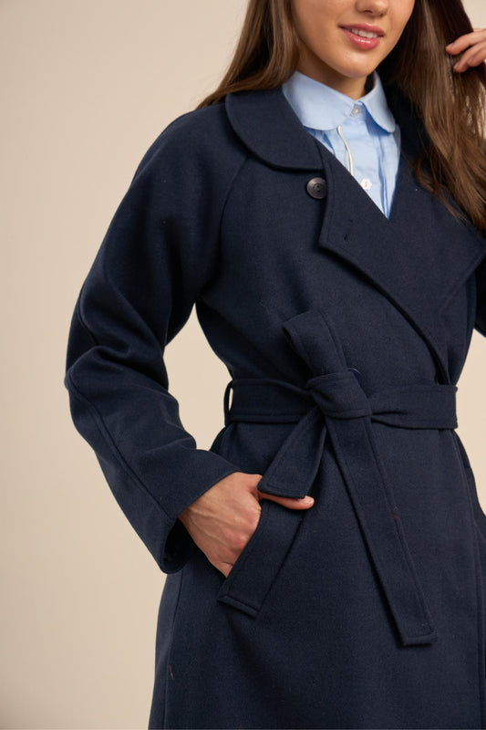 Abrigo British Azul