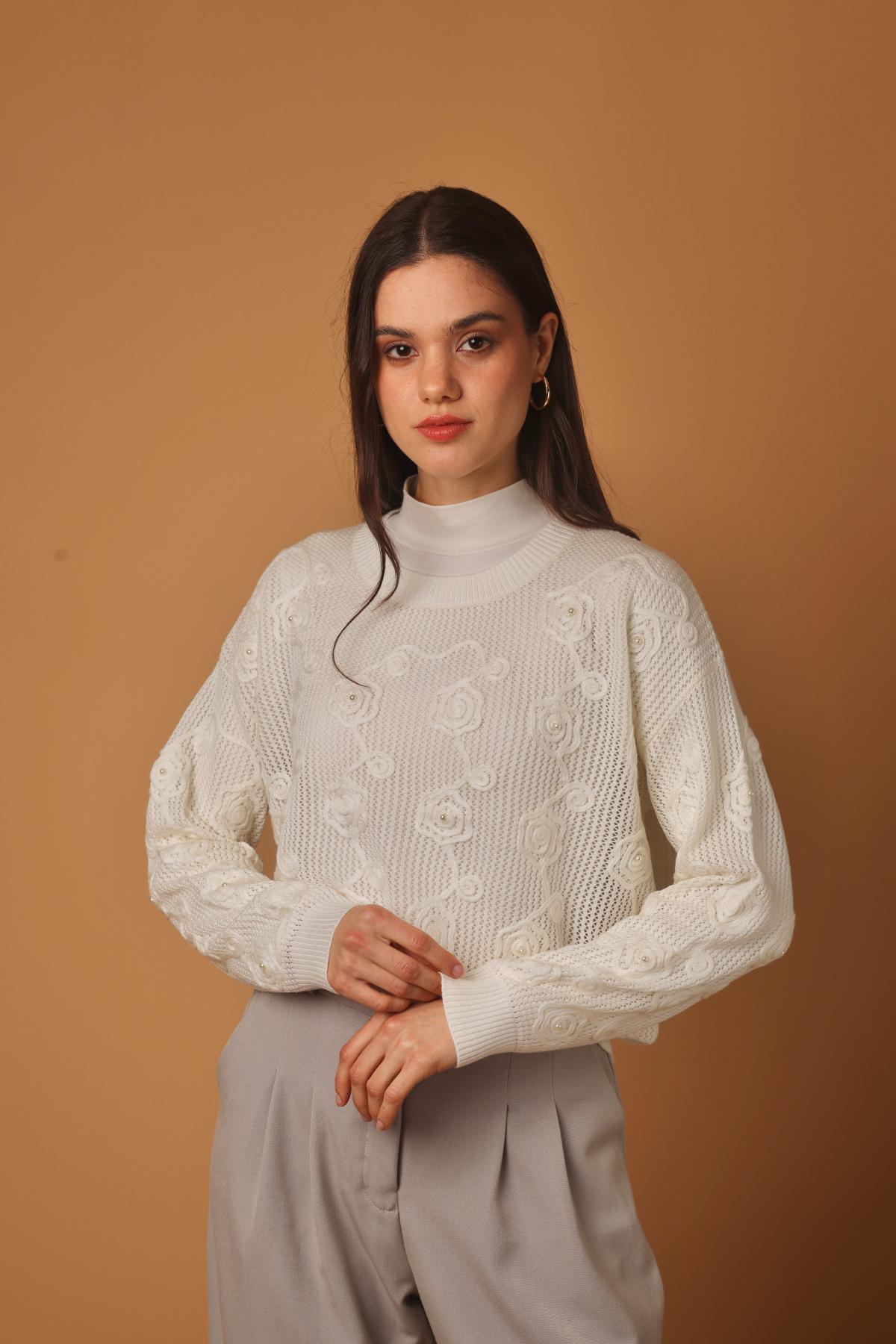 Sweater Flor Perla