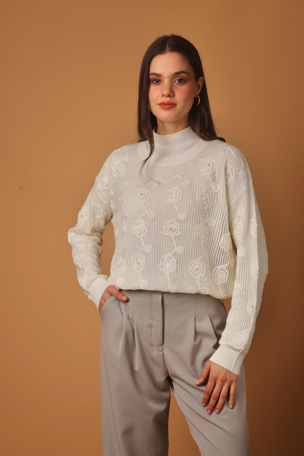 Sweater Flor Perla