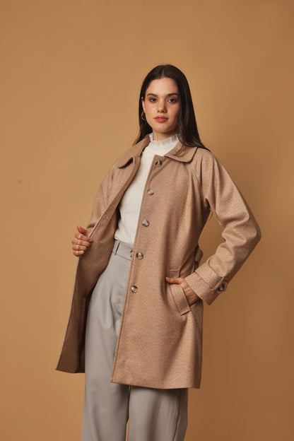 Abrigo Terry Camel