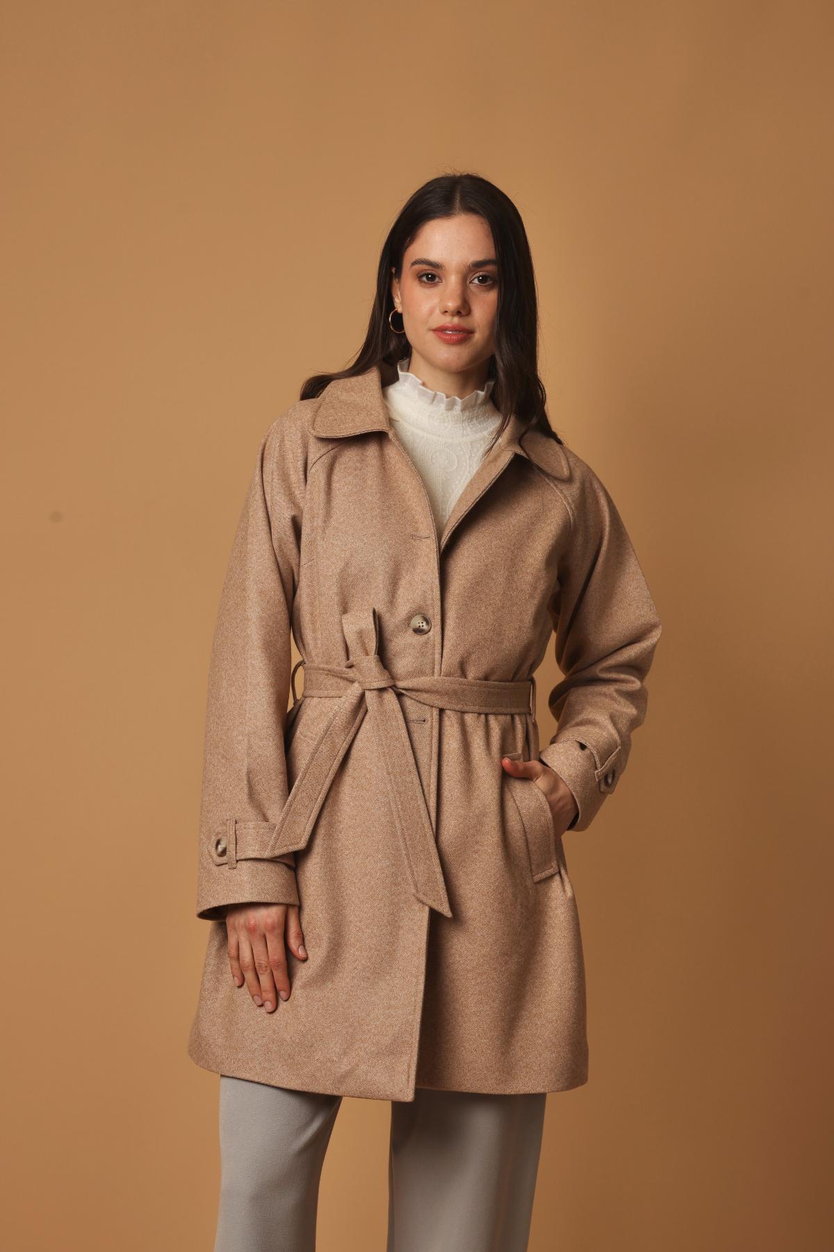 Abrigo Terry Camel