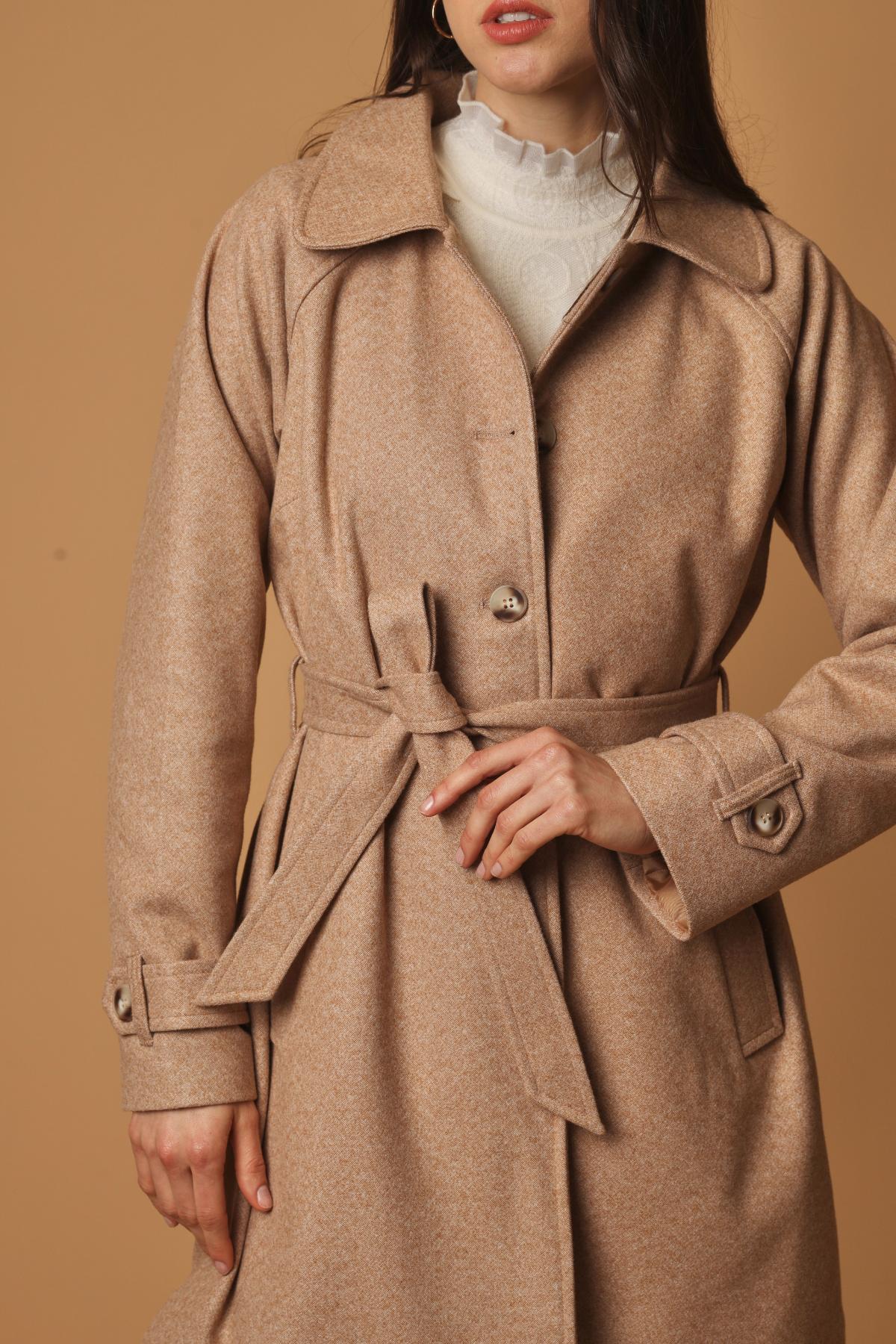 Abrigo Terry Camel