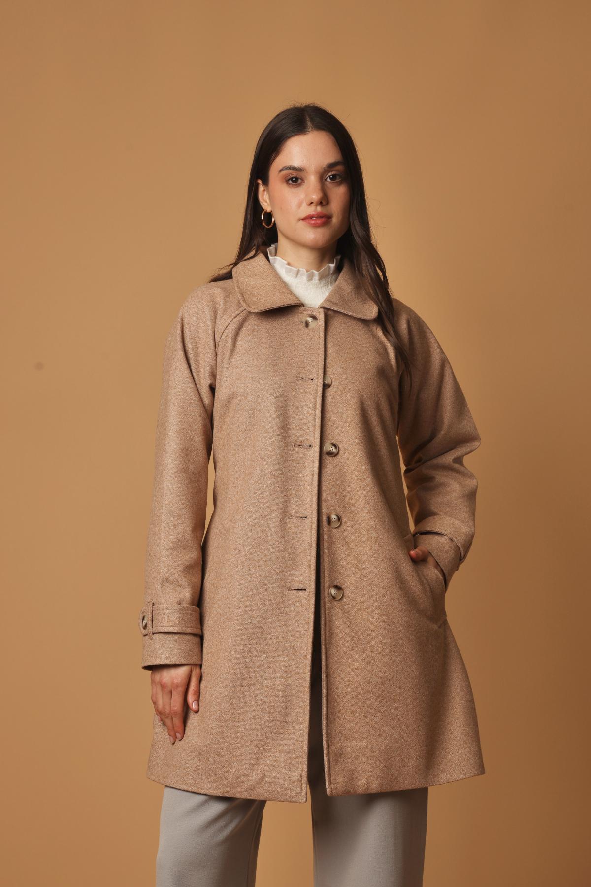 Abrigo Terry Camel