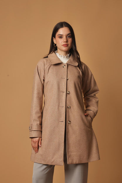 Abrigo Terry Camel
