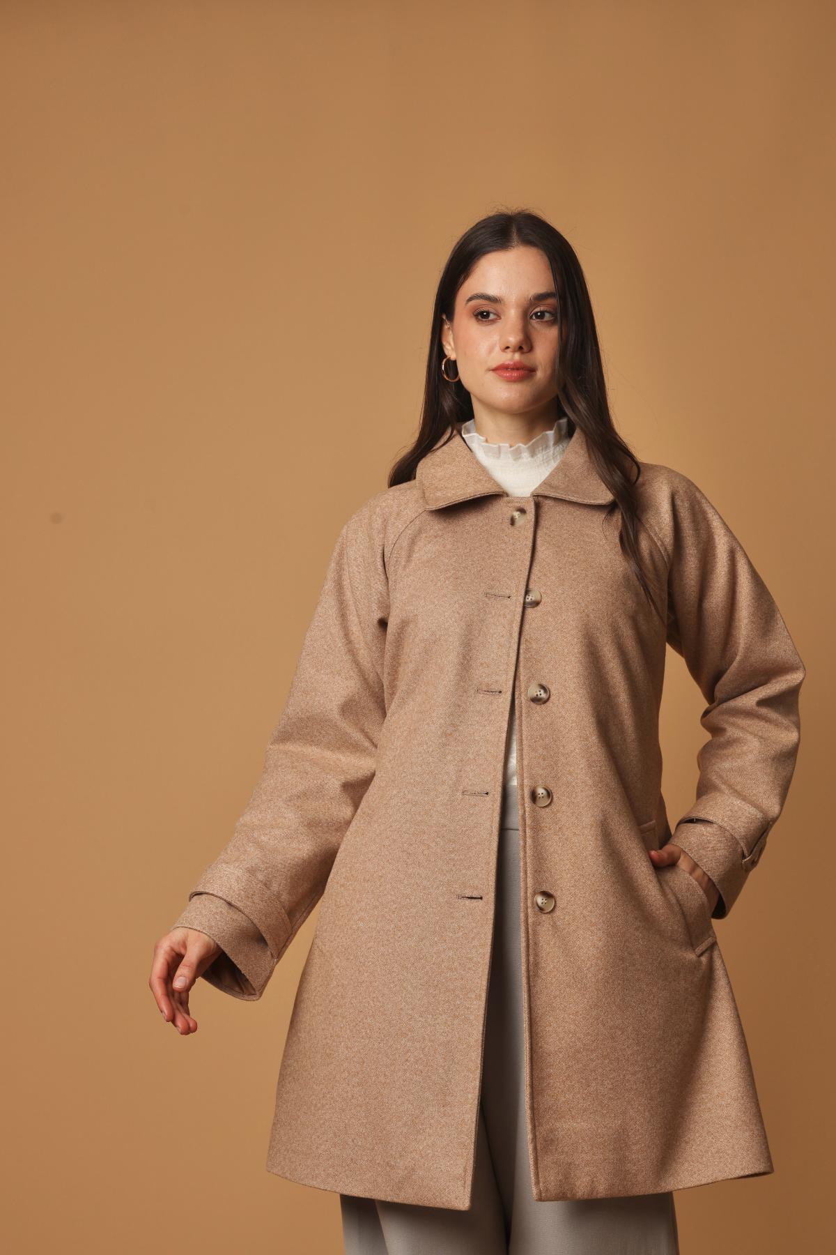 Abrigo Terry Camel