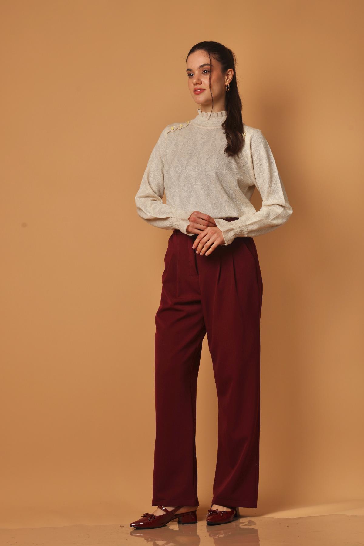 Pantalon Lois Burgundy