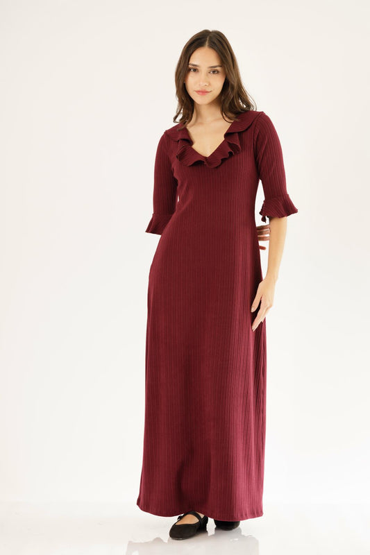 Vestido Elena Burgundy