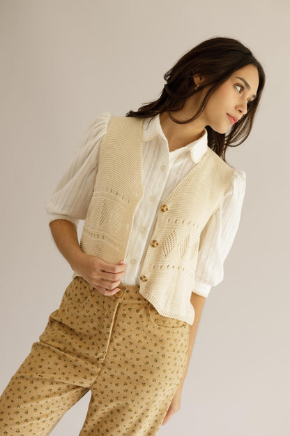 Chaleco Lore Crema