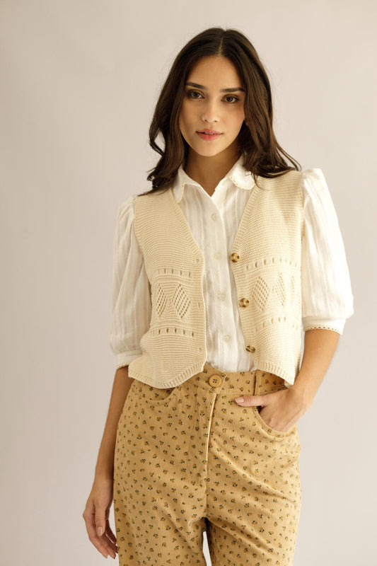 Chaleco Lore Crema