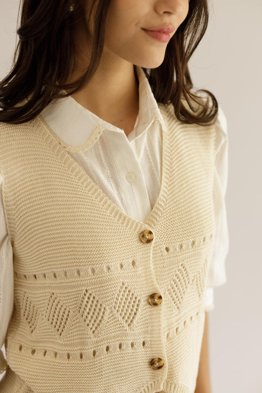 Chaleco Lore Crema