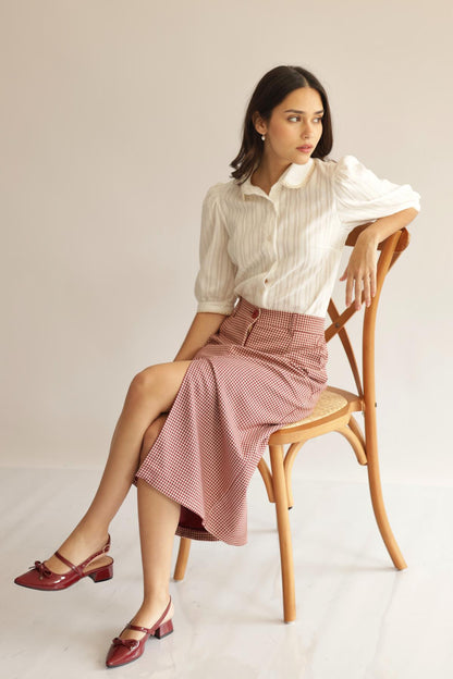 Falda Lucia Vichy_Vino