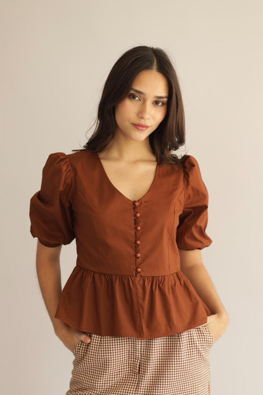 Blusa Nani Chocolate