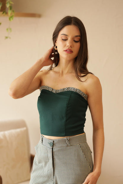 Top Sienna Vichy_Verde