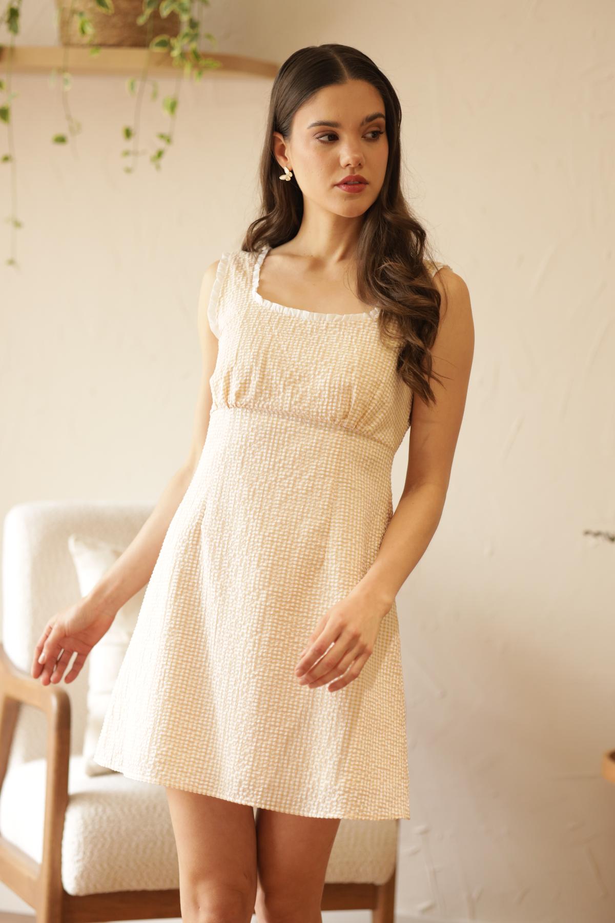 Vestido Cielo Vichy_Amarillo