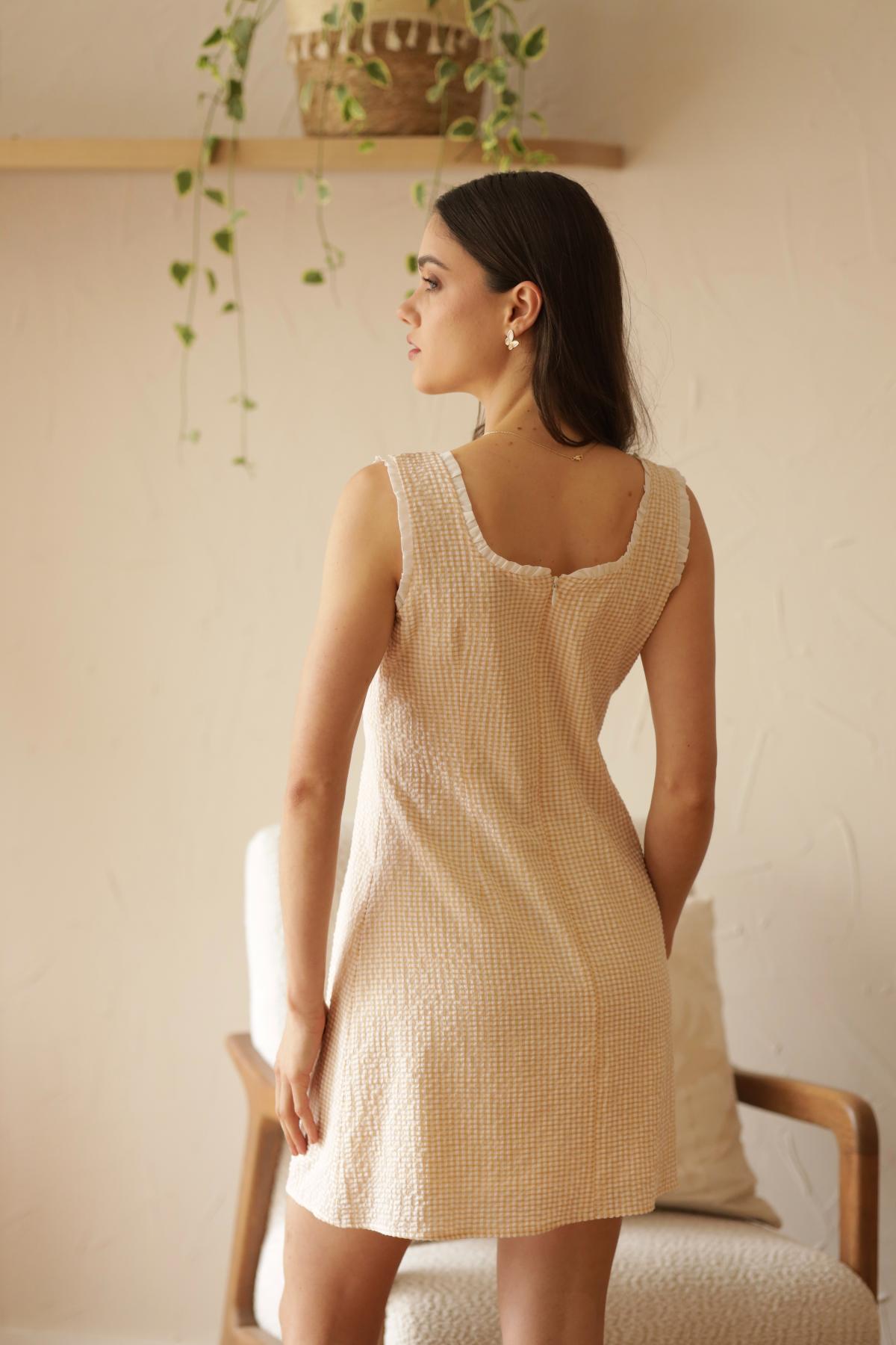 Vestido Cielo Vichy_Amarillo